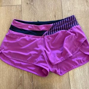 Lululemon speed short size 4, 2.5”